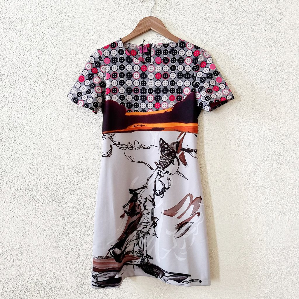 Nwt Save The Queen Printed Dress S